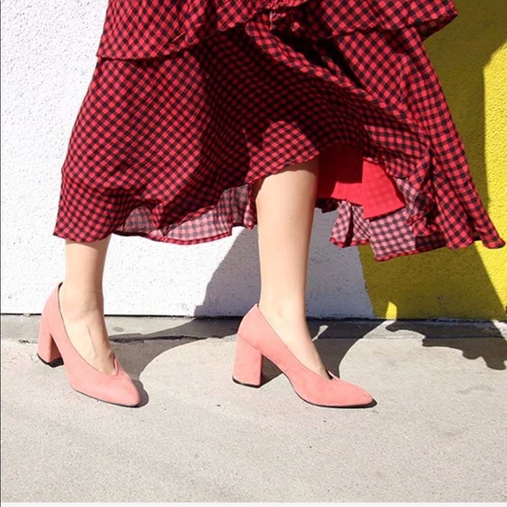 DUSTY ROSE SUEDE PUMPS- New With Box!